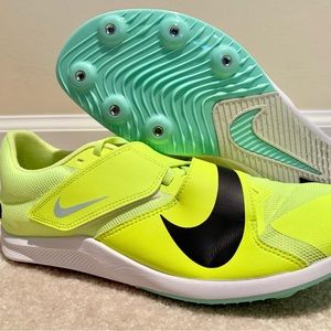 Nike Air Zoom LJ Elite Mint Foam Volt DR2756-700  size 9.5 Men’s Spikes & Tool
